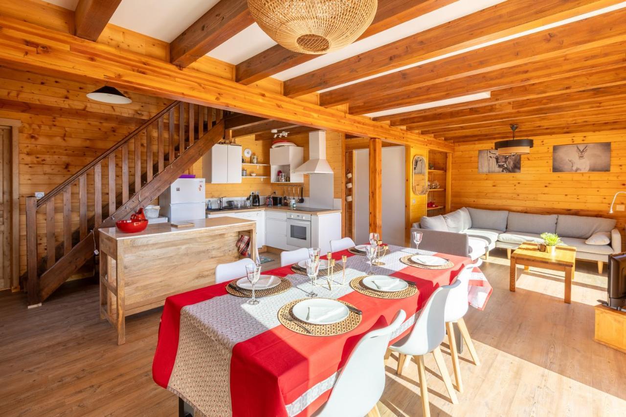 Chalet Les Tilleuls - Jolie Vue Montagne Et Lac Les Angles  Exteriér fotografie