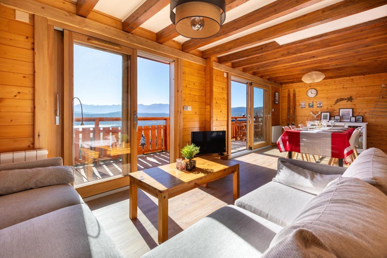 Chalet Les Tilleuls - Jolie Vue Montagne Et Lac Les Angles  Exteriér fotografie