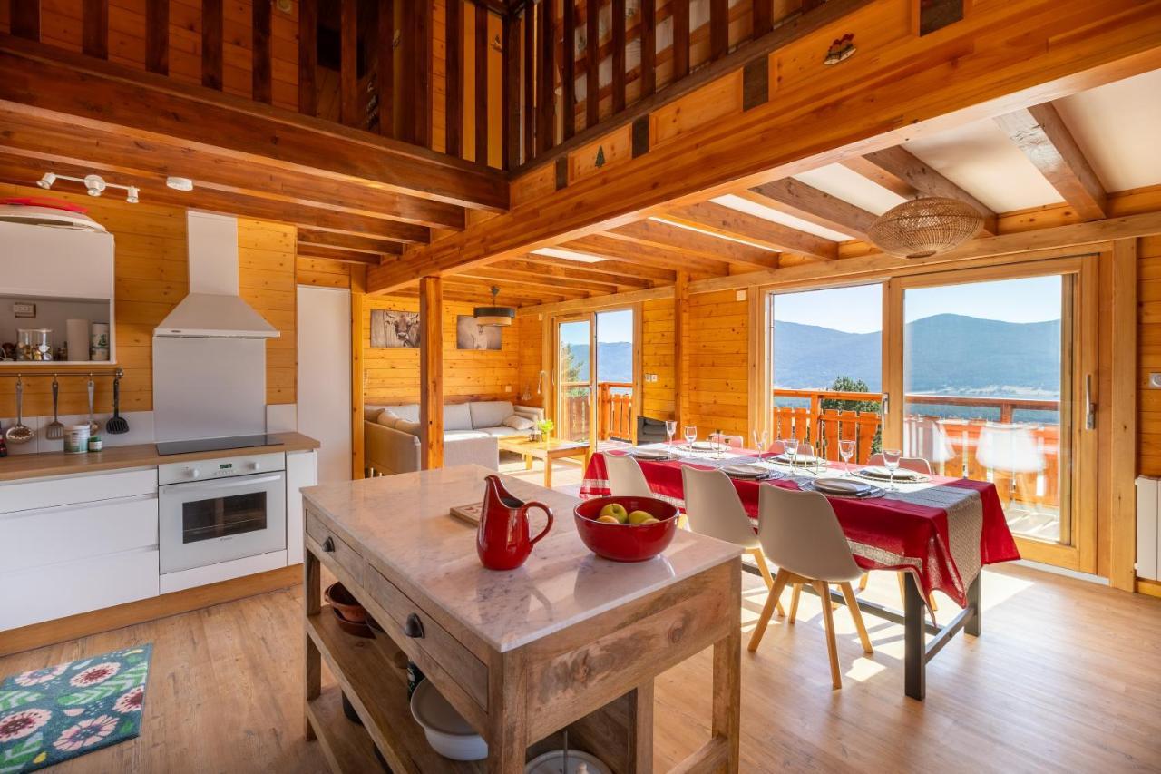 Chalet Les Tilleuls - Jolie Vue Montagne Et Lac Les Angles  Exteriér fotografie